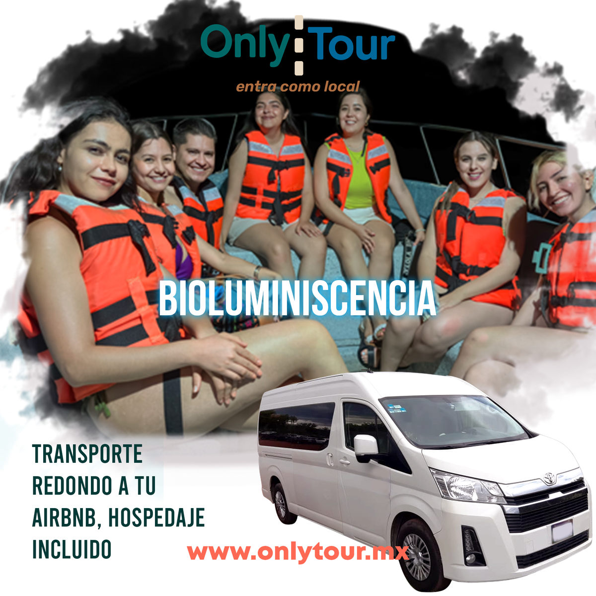 Bioluminiscencia Puerto Escondido TRANSPORTE REDONDO INCLUÍDO
